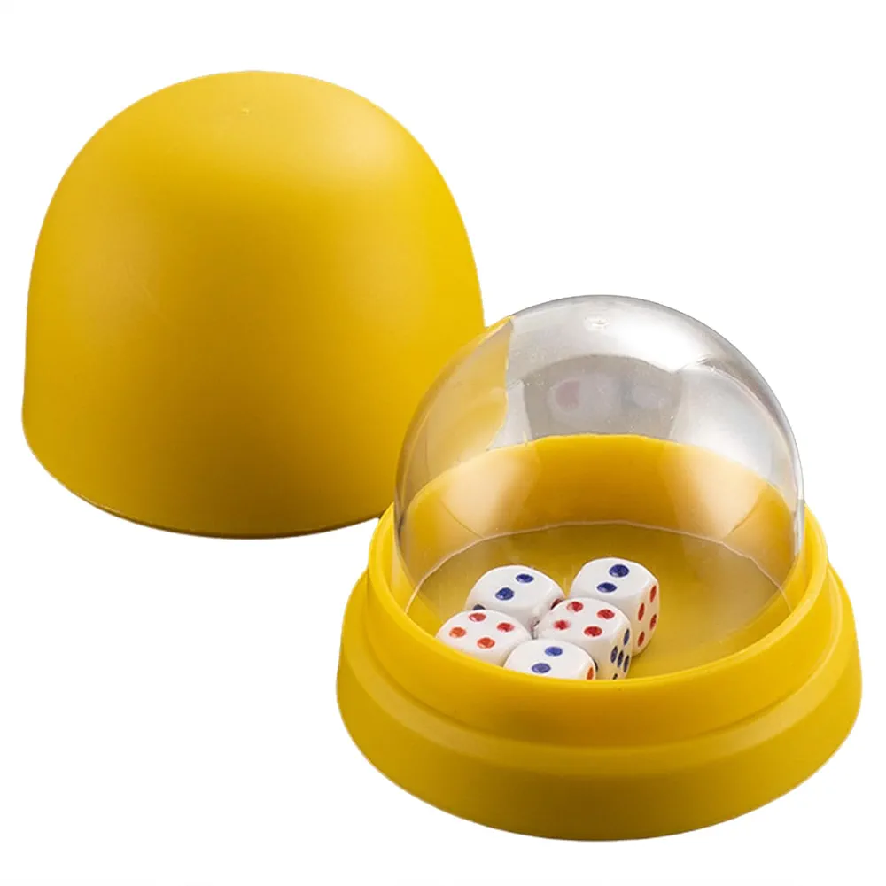 Limtula Taza Rodante Dados con 5 Dados para Juegos Auténticos Juego Dados Garantiza Juego Justo En Juegos Apuestas Ocio