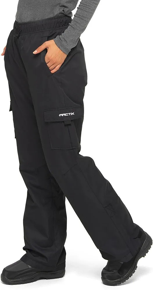 ARCTIX Lumi Pull Over Fleece Lined Cargo Snow Pants Pantalones de Nieve con Forro Polar, Mujer