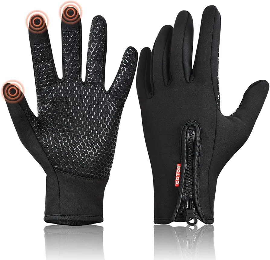 COTOP Guantes de Invierno,Guantes de Pantalla Táctil a Prueba de Viento al Aire Libre para Ciclismo Caza Escalada Jardinería Camping y Otros Deportes al Aire Libre