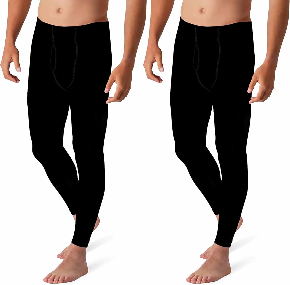 NOLOGO Pantalon Termico Hombre de Punto Toronto - Mallas Termicas Hombre, Ropa Termica Moto Hombre, Ropa Invierno Hombre, Leggins Hombre Termicos, Ropa Interior Térmica Hombre - 1 2 pz