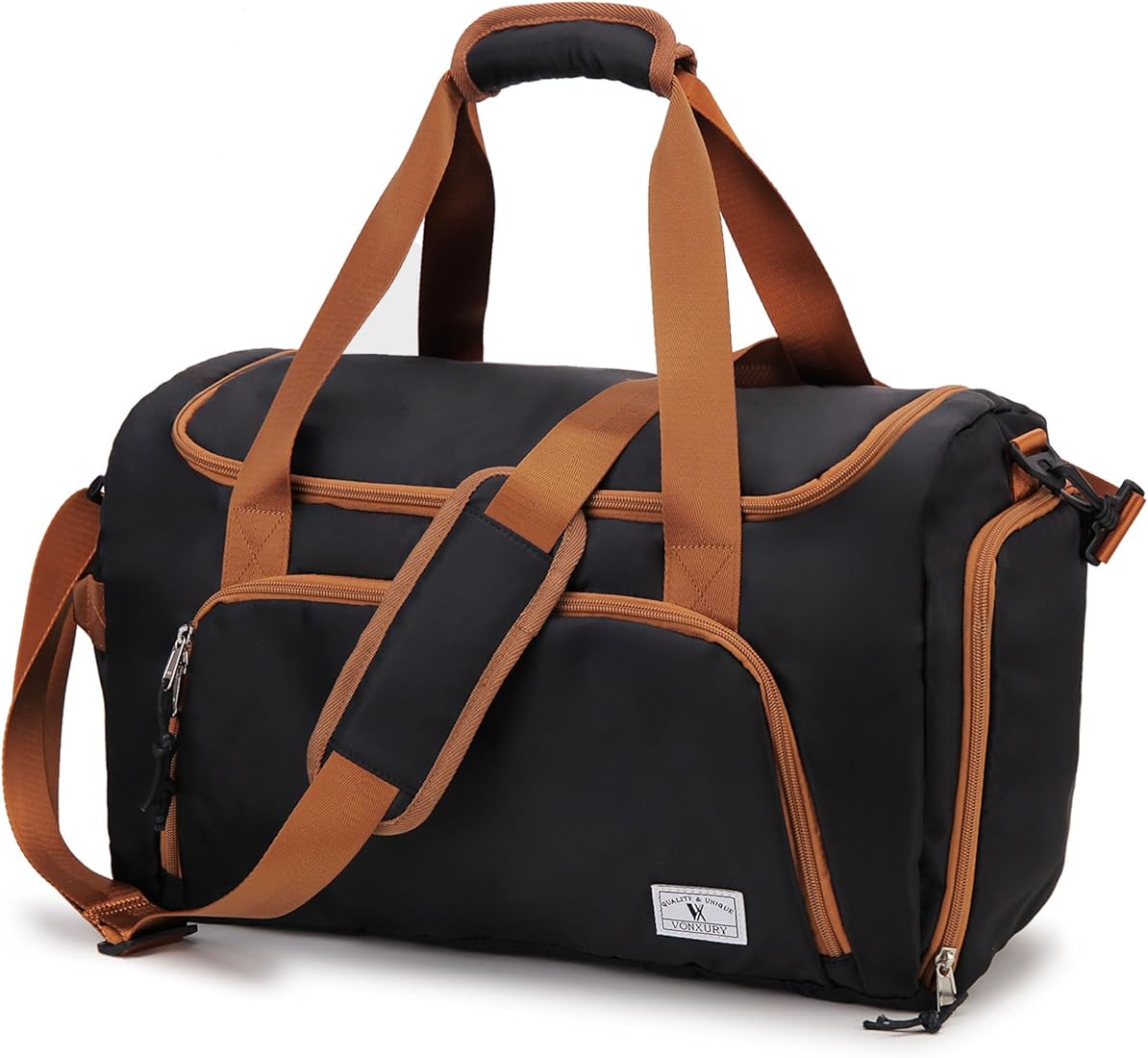 VX VONXURY Bolsa de Deporte Hombre 30 litros Bolsa de Viaje con Compartimento para Zapatos Bolso Gimnasio Mujer para Viaje Negocios Deporte