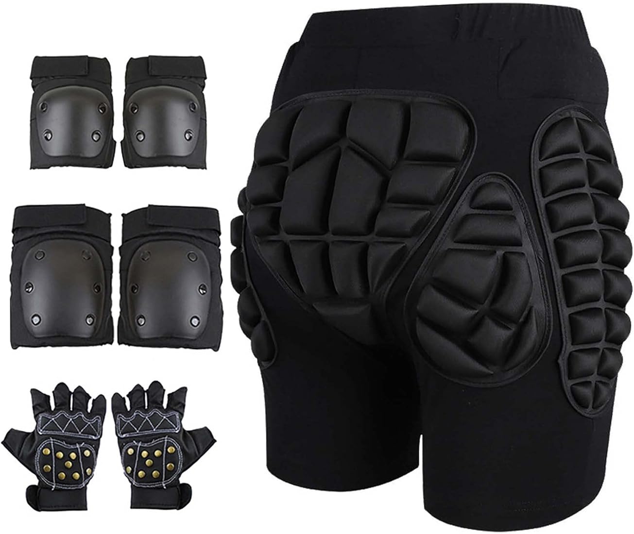 XUEBIN Pantalones Cortos Acolchados De EVA, Protector De Cadera Transpirable Pantalones Cortos De Protección Acolchados para Patinaje Snowboard Patinaje Esquí Roller Butt Equipo De Protección