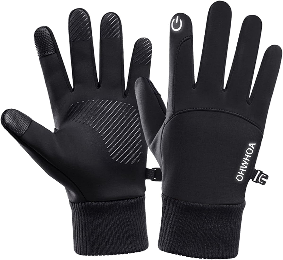 OHWHOA Guantes Invierno Impermeables por Hombre y Mujer, Guantes Moto Termicos Pantalla Táctil por Ciclismo, Running, Camping, Senderismo, Escalada, Combate, Esquiar