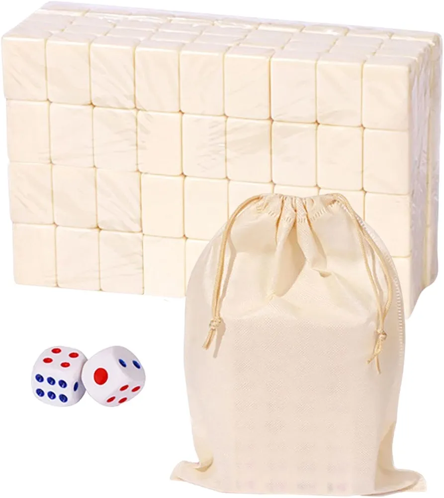 Mahjong Juego de resina ligera de melamina, bolsa de almacenamiento tradicional para juegos de mesa, ocio para bodas, cumpleaños