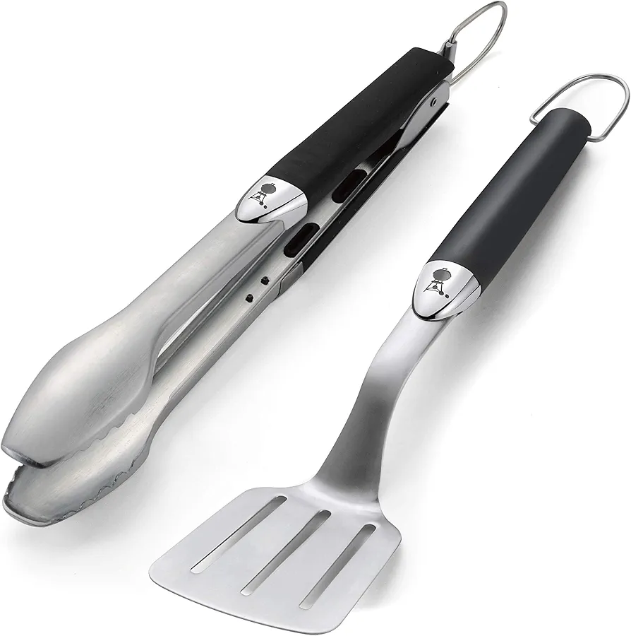 Weber 6645 - Set De 2 Utensilios De Acero Inoxidable - modelo peque o