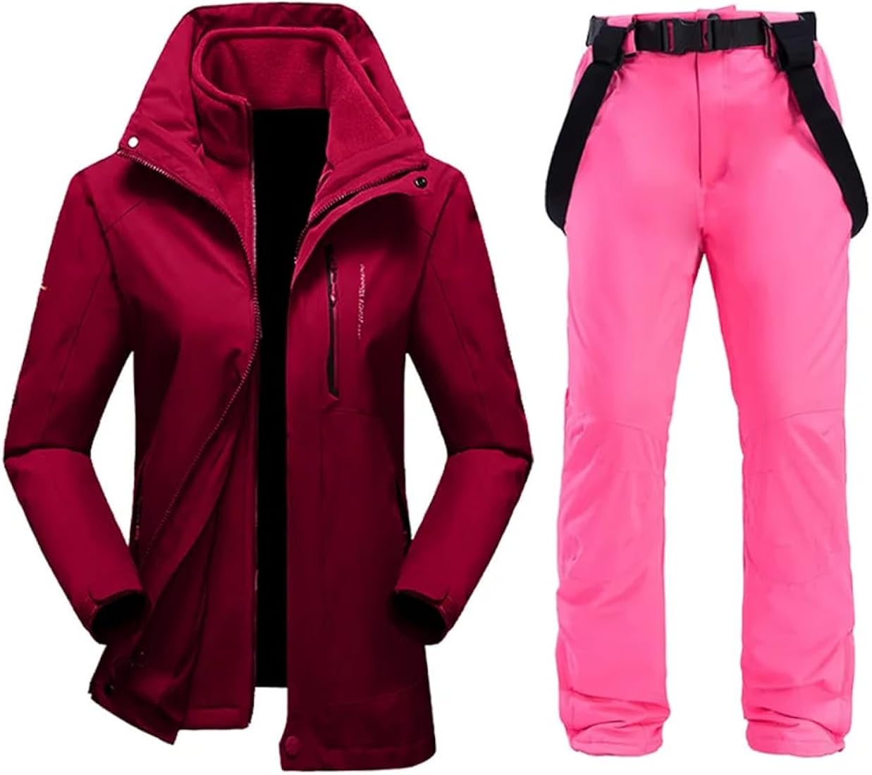 Traje De Esquí De Invierno Para Mujer Cálido Resistente Al Viento Impermeable Equipo De Nieve Para Exteriores Chaqueta Y Pantalones De Snowboard Para Esquí