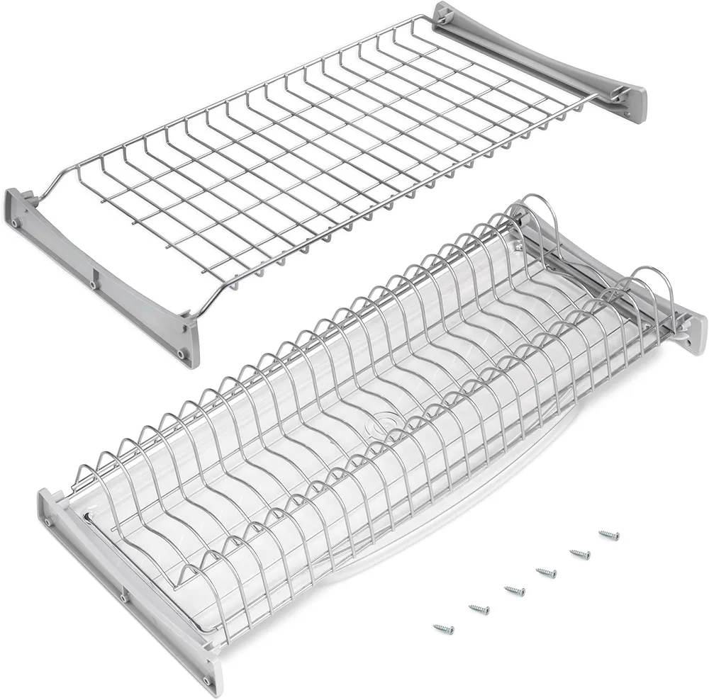 EMUCA - Escurreplatos para módulos Altos Suprastar, Escurridor de Platos y Vasos para Muebles de Cocina, módulo 800mm, Acero, Pintado Aluminio