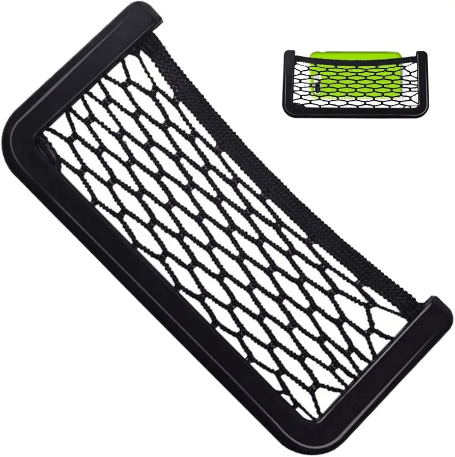 2 Pcs Almacenamiento De Automóviles Neta Bolsa Teléfono Mole Mesh Almacenamiento De Automóviles Organizador De Bolsillo Mesh Pocket De Bolsillo Para Red Accesorios De Almacenamiento De Automóviles