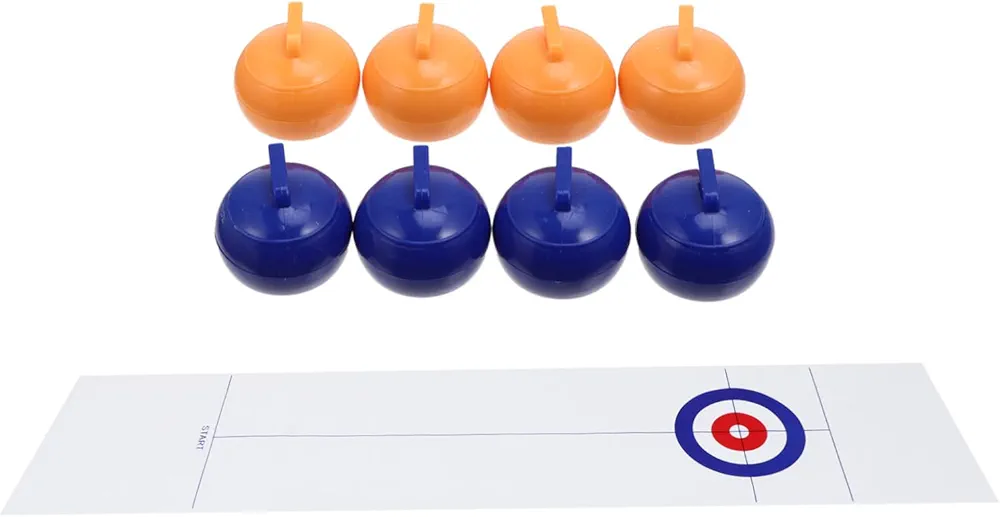 TOYANDONA Pelota Que Se Encrespa Juguetes Educativos Juguete De Juegos Familiares Creativos Juguete Deportivo De Ocio Juego De Mesa De Juguete Juego De Curling De Juguete El Plastico