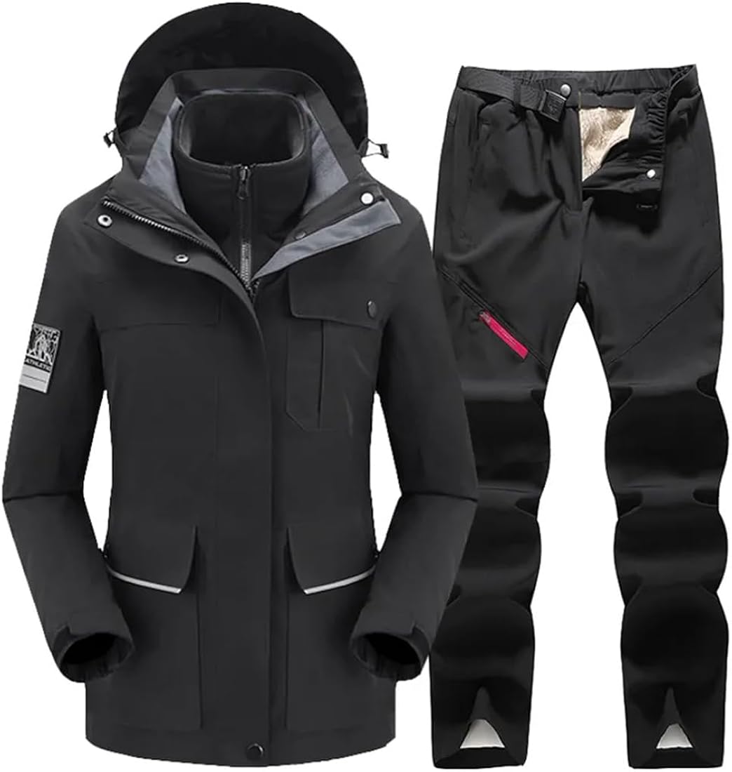 Traje De Esquí Cálido Impermeable Para Mujer Chaqueta Y Pantalones De Snowboard Equipo De Esquí Chaquetas De Nieve