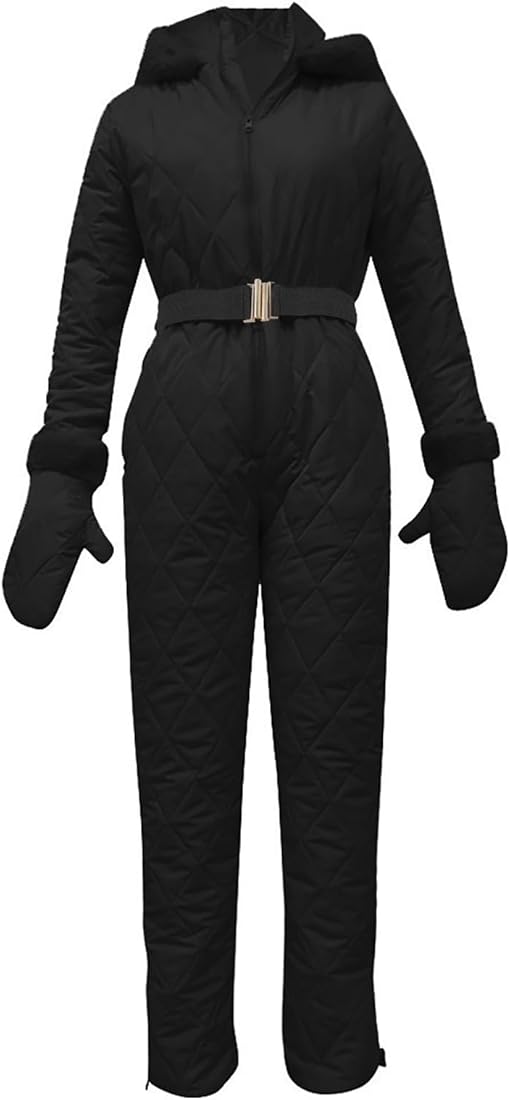 Traje de nieve para mujer, de una pieza, impermeable, para invierno, cálido, para nieve, resistente al viento, con capucha, conjuntos de esquí, chaqueta térmica de snowboard, equipo de esquí al aire