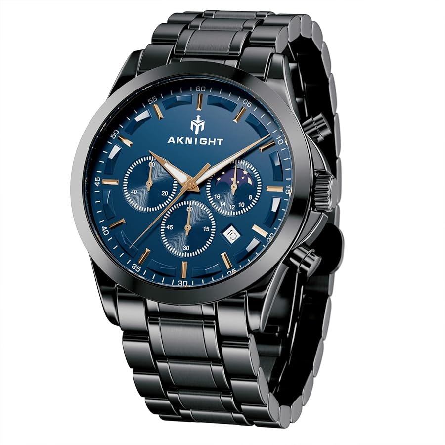 BENYAR Cuarzo cronógrafo Impermeable Relojes Business Casual Deporte Reloj de Pulsera