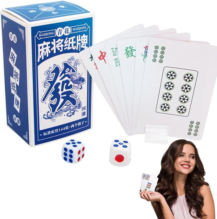 Minijuegos de Solitario | Juego de Mahjong portátil - Tarjetas de Mahjong de Viaje para Amigos, Personas Mayores y Adultos | Juegos de Ocio al Aire Libre, Viajes, Relajarse en el Parque con Amigos.