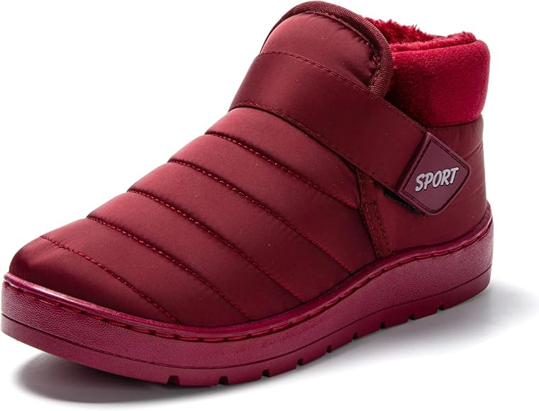 JOMIX Zapatillas Casa Mujer Invierno Calientes Pantuflas Mujer Cerradas de Felpa Botas Mujer con Cierre Zapatillas Mujer Casa Interior Exterior