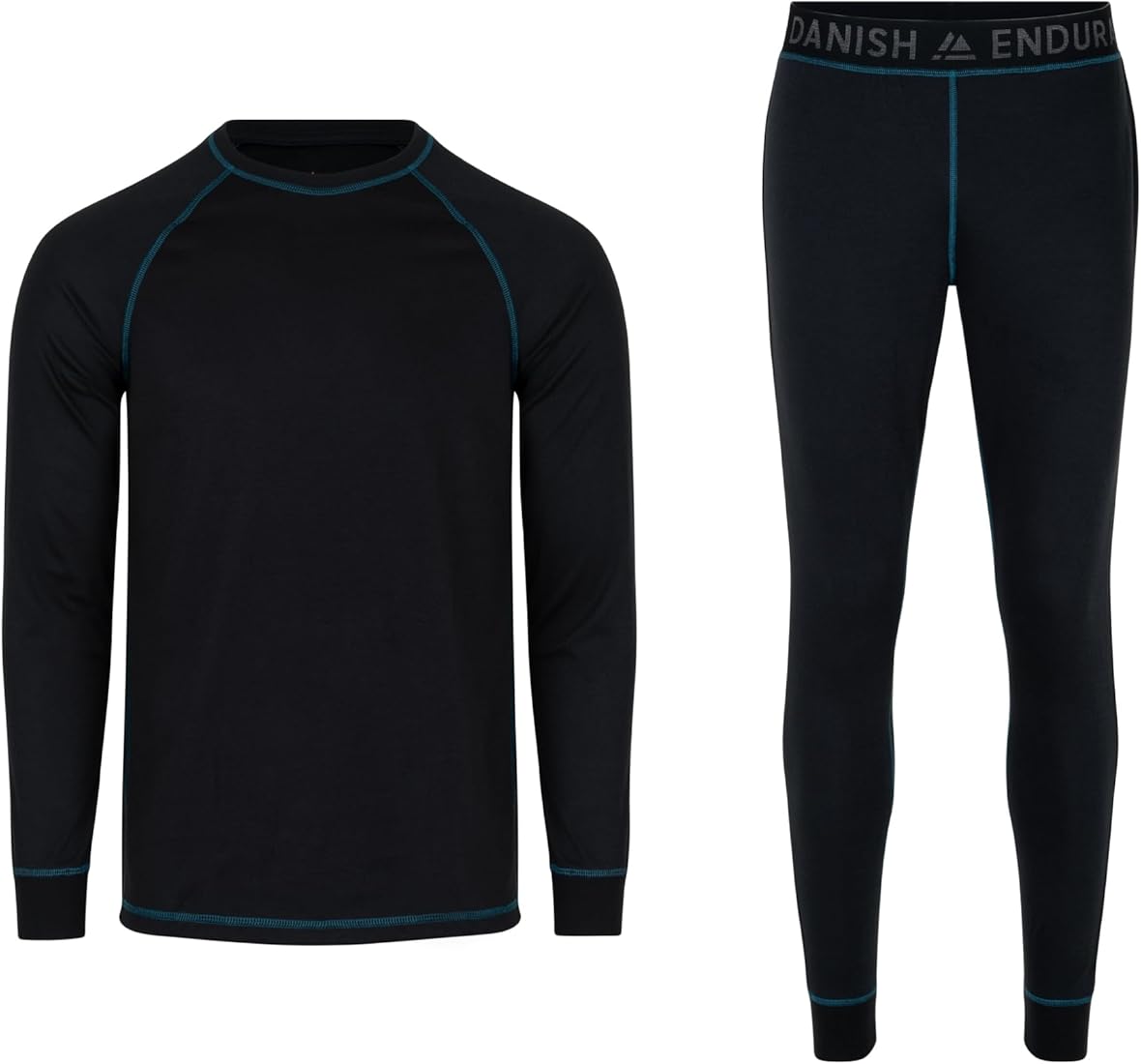 DANISH ENDURANCE Conjunto Termico Unisex en Materiales Reciclados, Camiseta Termica Hombre y Camiseta Termica Mujer - Mallas Termicas Mujer y Hombre, Ropa Termica Mujer y Hombre