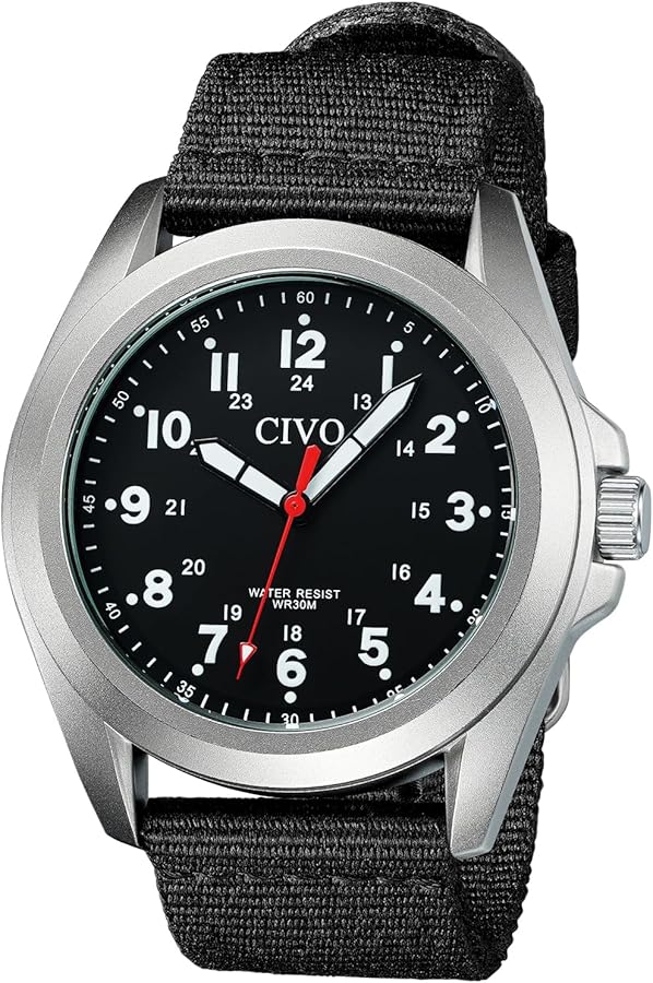 CIVO Reloj Hombre de Pulsera Militares Analógico Clasico Relojes Deportivos para Hombre con Números