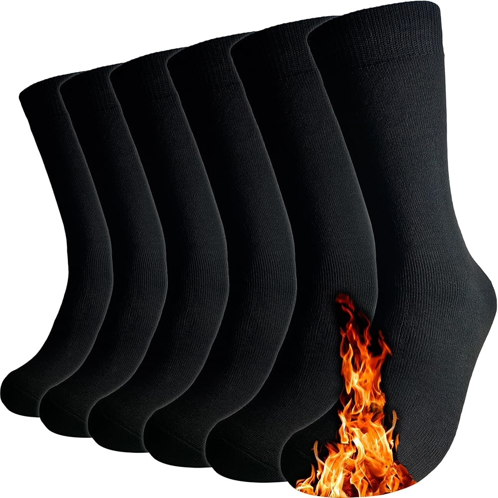 topline 6 Pares Calcetines Térmicos - Calcetines Térmicos Mujer - Calcetines Térmicos Hombre - Calcetines Invierno Hombre - Calcetines Mujer Invierno - Calcetines Térmicos Frio Extremo